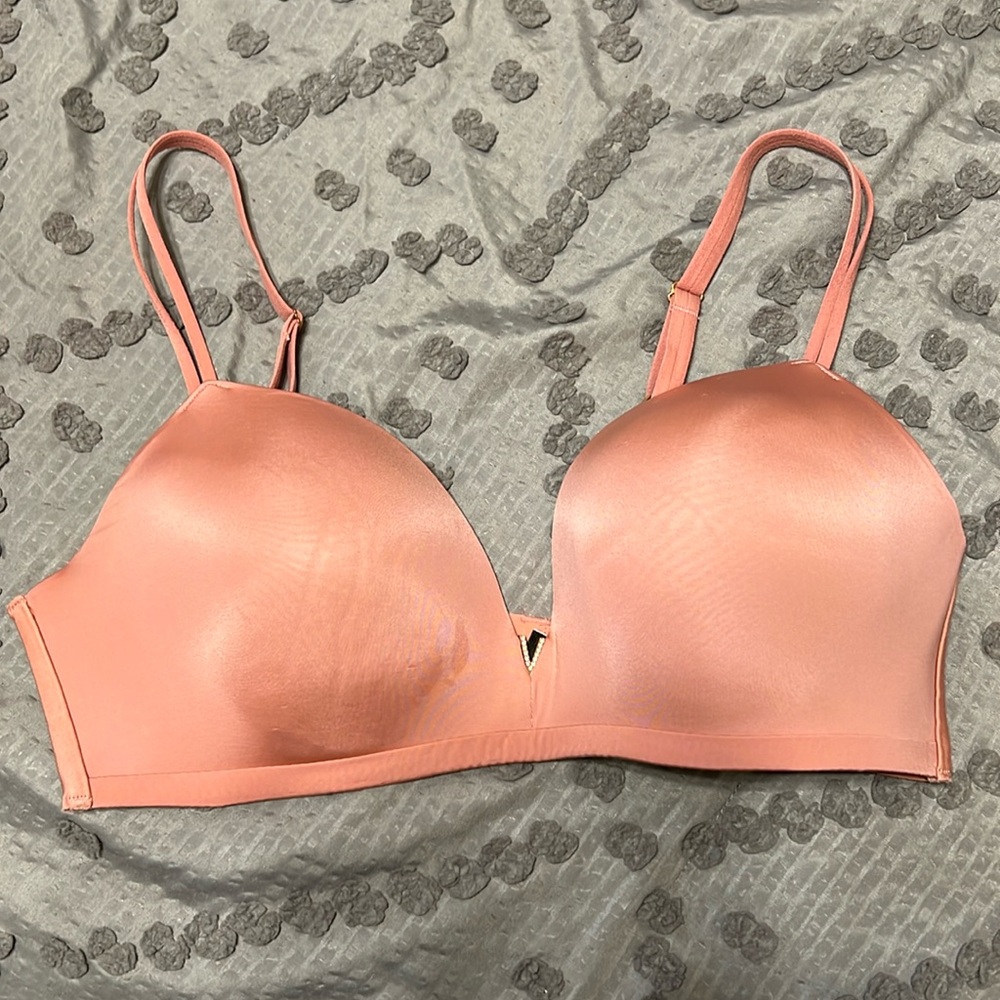 Pink Victoria’s Secret bra, size 36D, wireless